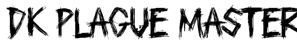 DK Plague Master font preview